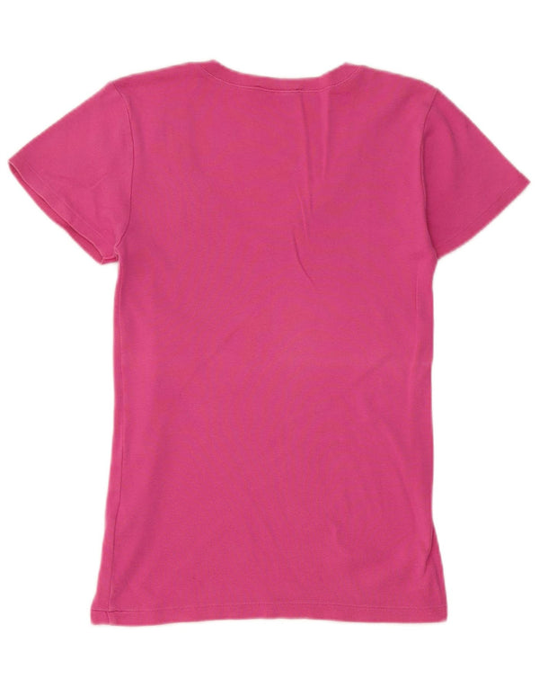 Ralph Lauren Womens T-Shirt Top UK 8 Small Pink Cotton