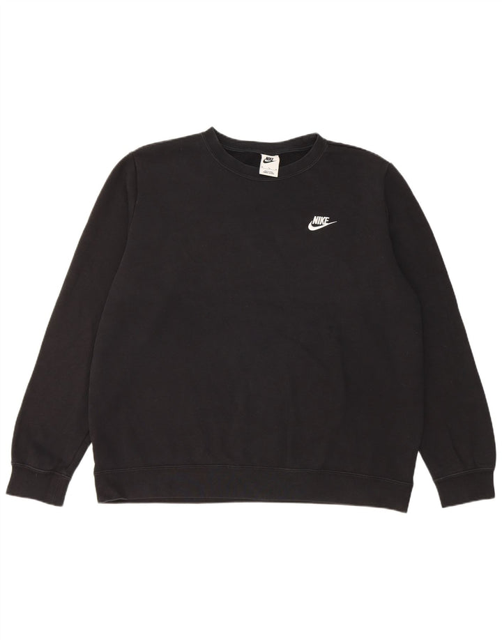 Nike Mens Sweatshirt Jumper XL Black Cotton