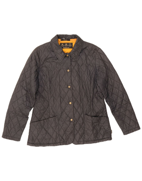 Barbour Womens Quilted Jacket UK 14 Large Black