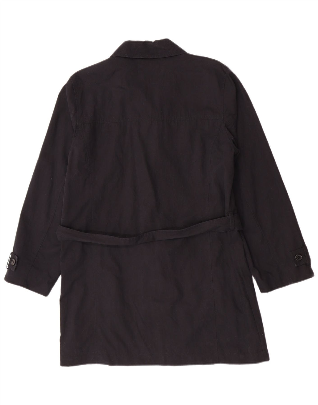 S.Oliver Womens Overcoat EU 40 Medium Black Cotton