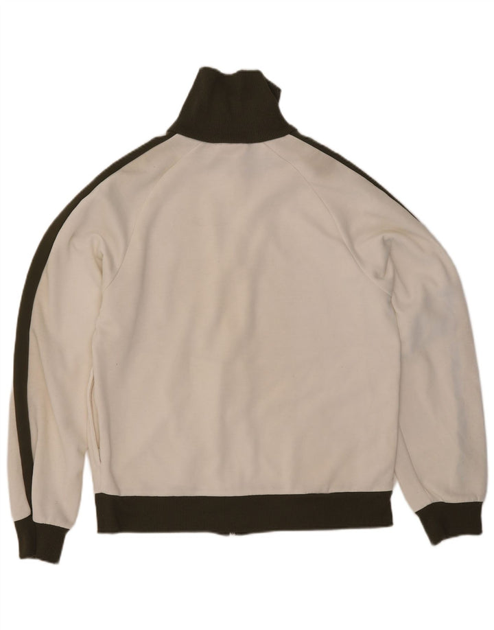Puma Mens Graphic Tracksuit Top Jacket Large White Colourblock Polyester