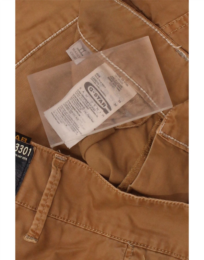G-STAR Mens Banana Cropped Trousers W29 L24 Brown Cotton Vintage G-Star and Second-Hand G-Star from Messina Hembry 