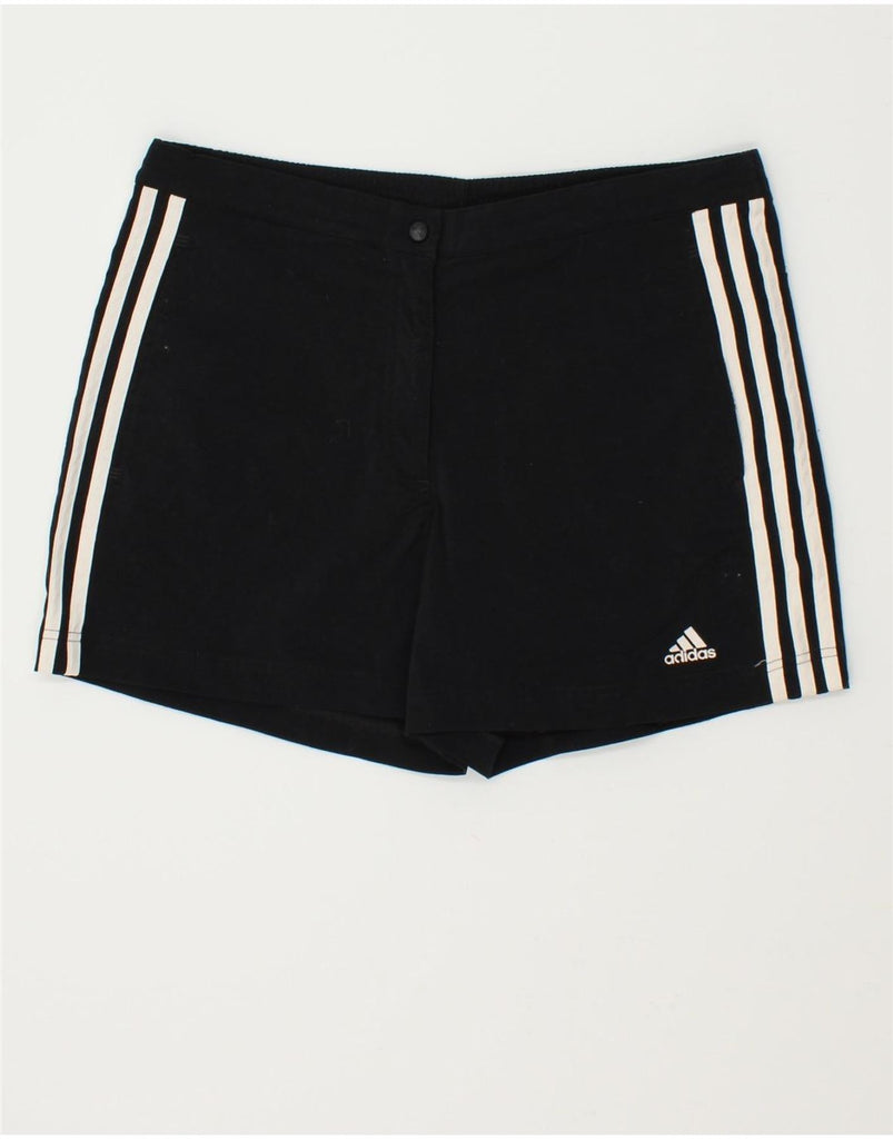 ADIDAS Womens Climalite Sport Shorts UK 12 Medium Black | Vintage Adidas | Thrift | Second-Hand Adidas | Used Clothing | Messina Hembry 