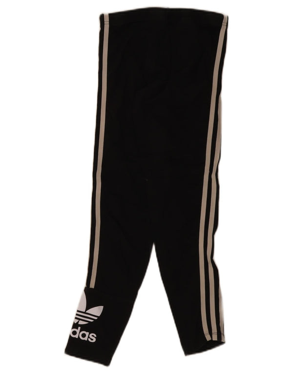 Adidas Girls Graphic Leggings 10-11 Years Black Cotton