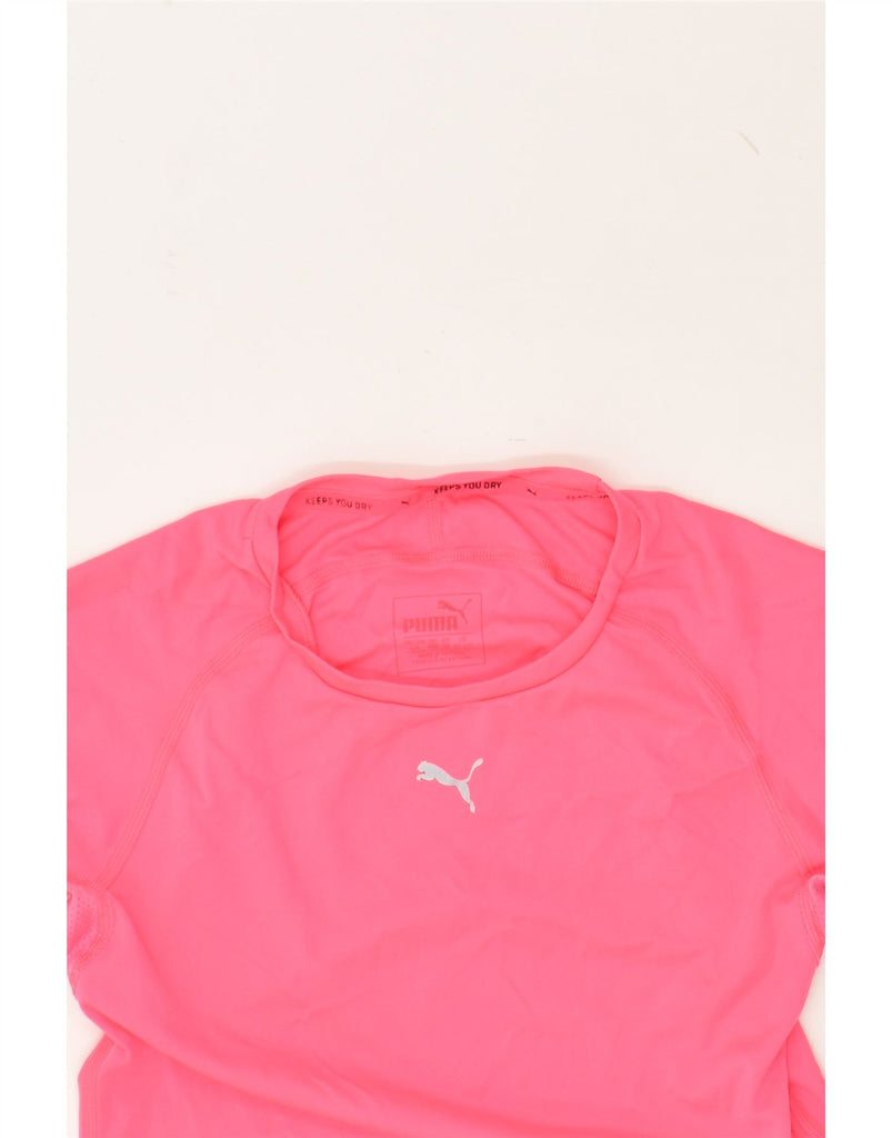 PUMA Girls Graphic T-Shirt Top 11-12 Years Pink | Vintage Puma | Thrift | Second-Hand Puma | Used Clothing | Messina Hembry 