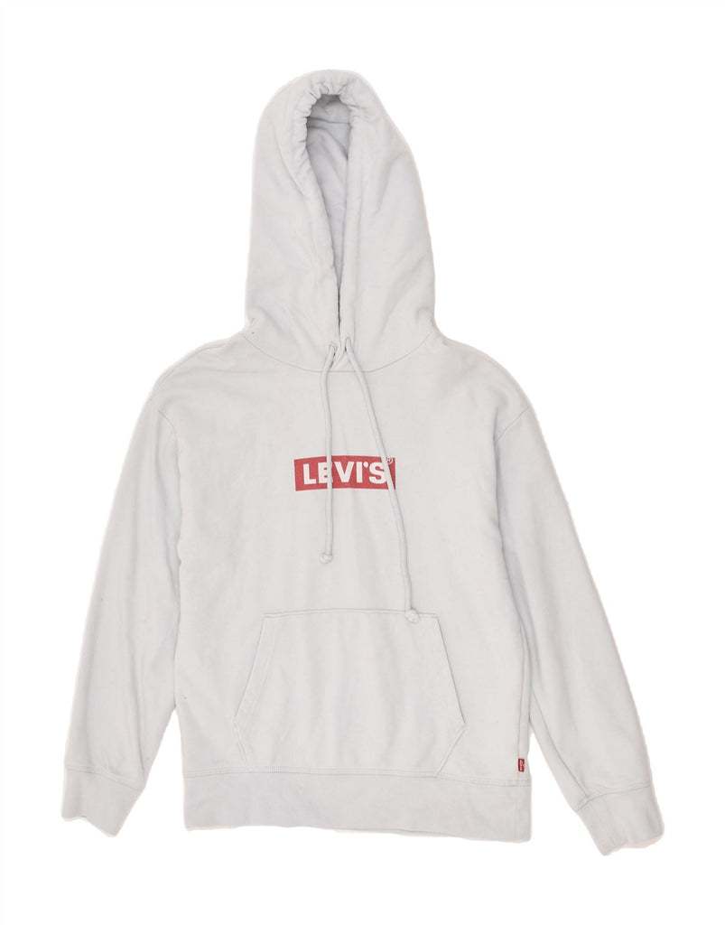 LEVI'S Mens Graphic Hoodie Jumper 2XS White Cotton | Vintage Levi's | Thrift | Second-Hand Levi's | Used Clothing | Messina Hembry 