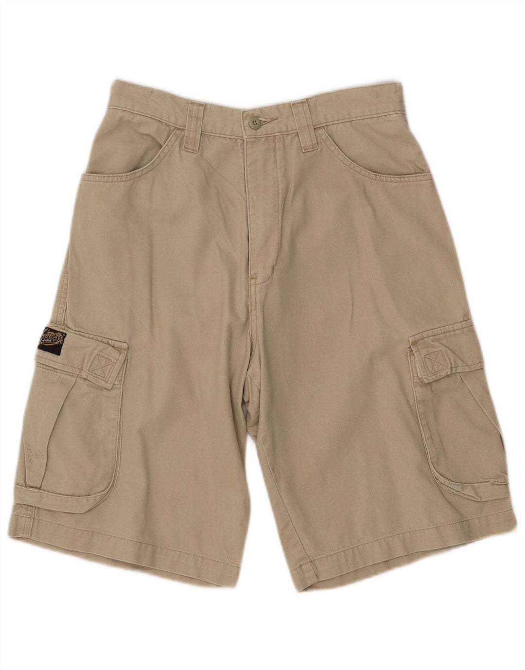 FREEGO  Mens Cargo Shorts W30 Medium Beige Cotton