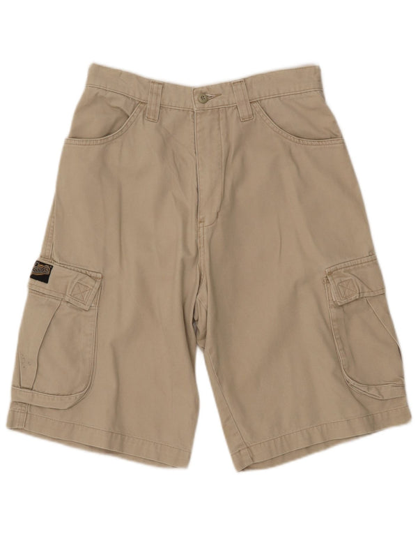 FREEGO  Mens Cargo Shorts W30 Medium Beige Cotton