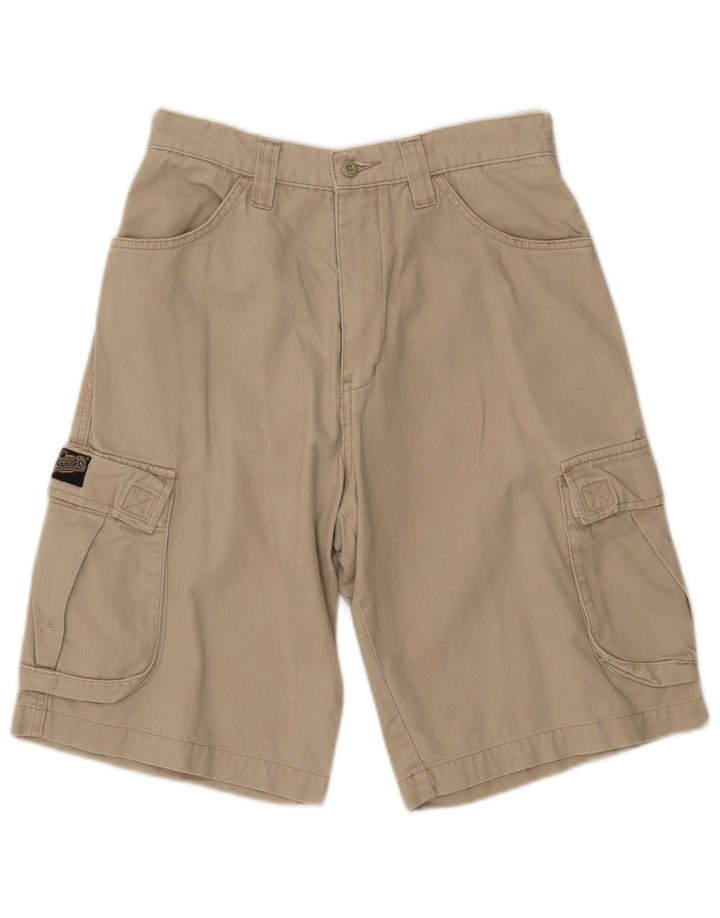 FREEGO  Mens Cargo Shorts W30 Medium Beige Cotton