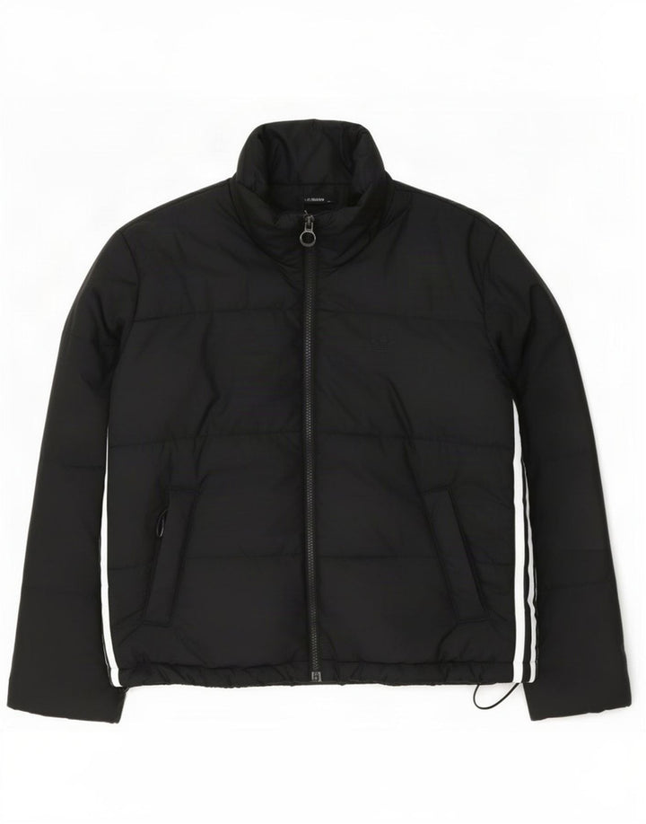 Adidas Womens Oversized Padded Jacket UK 10 Small Black Colourblock