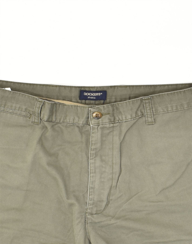 DOCKERS Mens Khakis Chino Shorts W38 XL Khaki Cotton | Vintage Dockers | Thrift | Second-Hand Dockers | Used Clothing | Messina Hembry 