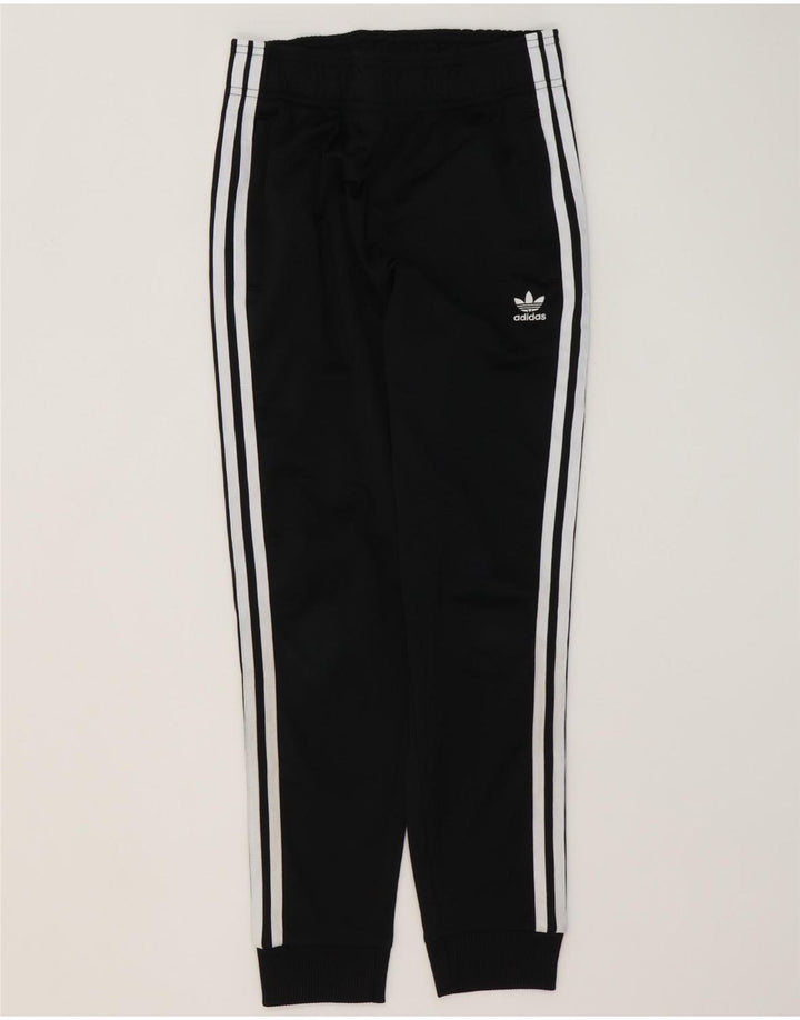 Adidas Boys Tracksuit Trousers Joggers 11-12 Years  Black Polyester