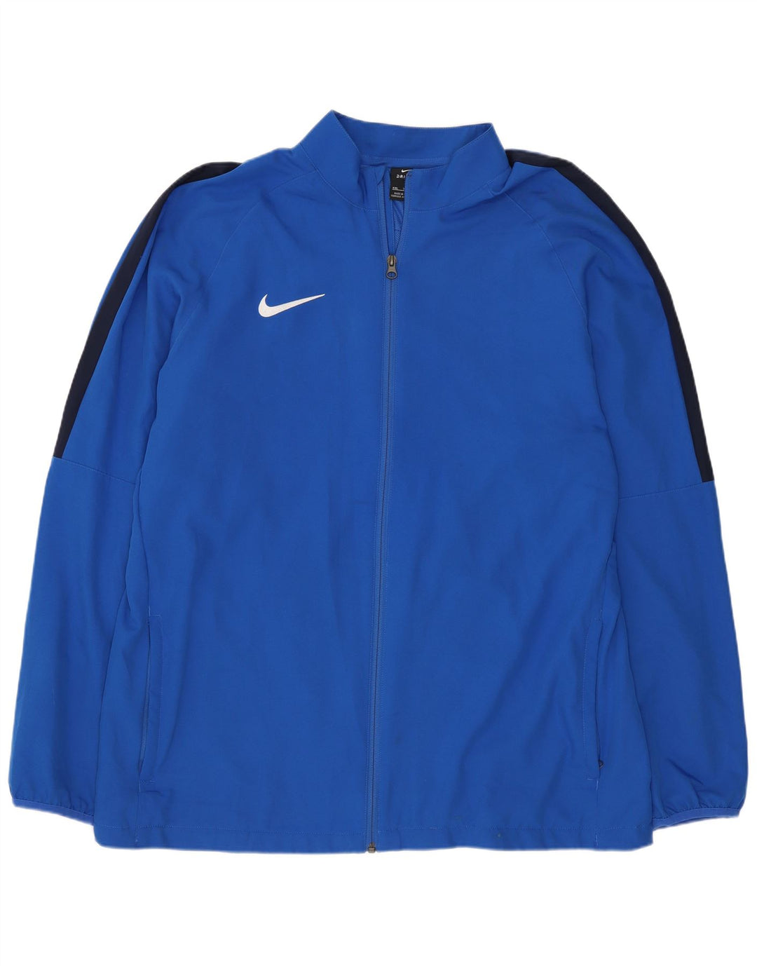 Nike Mens Dri Fit Regular Tracksuit Top Jacket 2XL Blue Polyester Sports