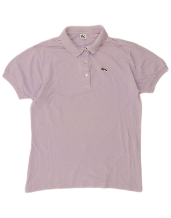 Lacoste Womens Polo Shirt Size 40 Medium Purple Cotton