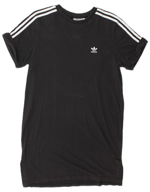 Adidas Womens T-Shirt Dress UK 14 Medium Black