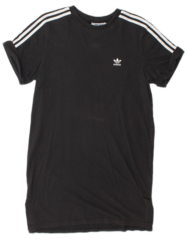 Adidas Womens T-Shirt Dress UK 14 Medium Black