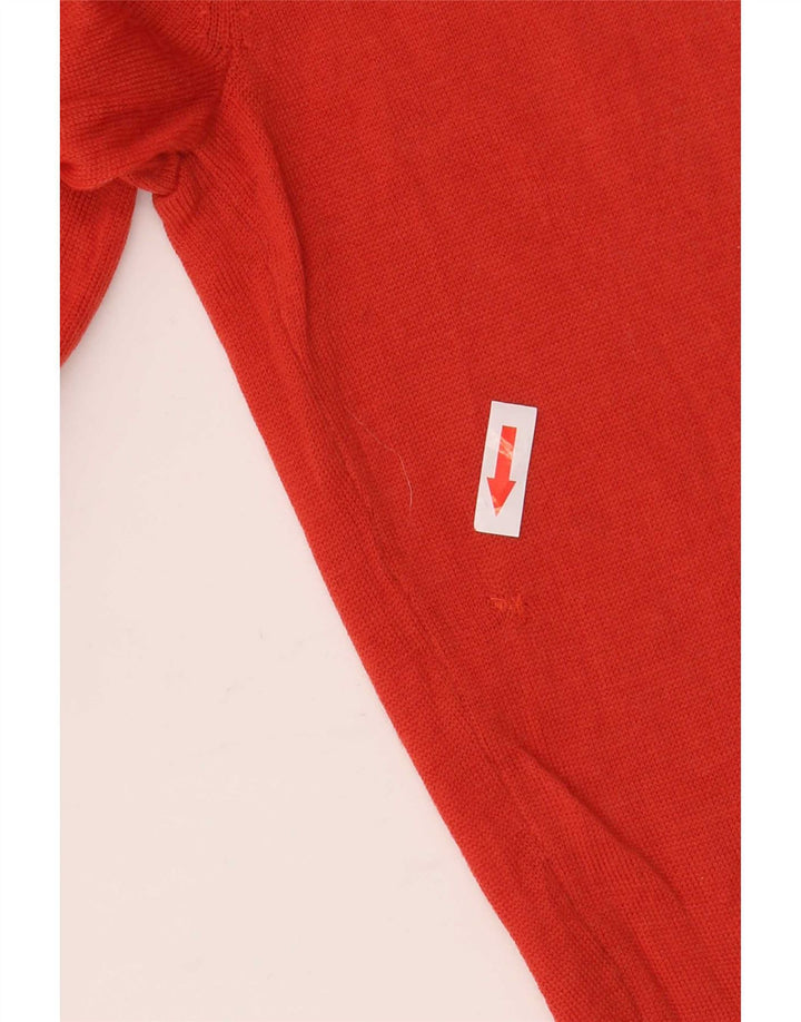 Hobbs Womens Boat Neck Jumper Sweater UK 14 Large Orange Wool