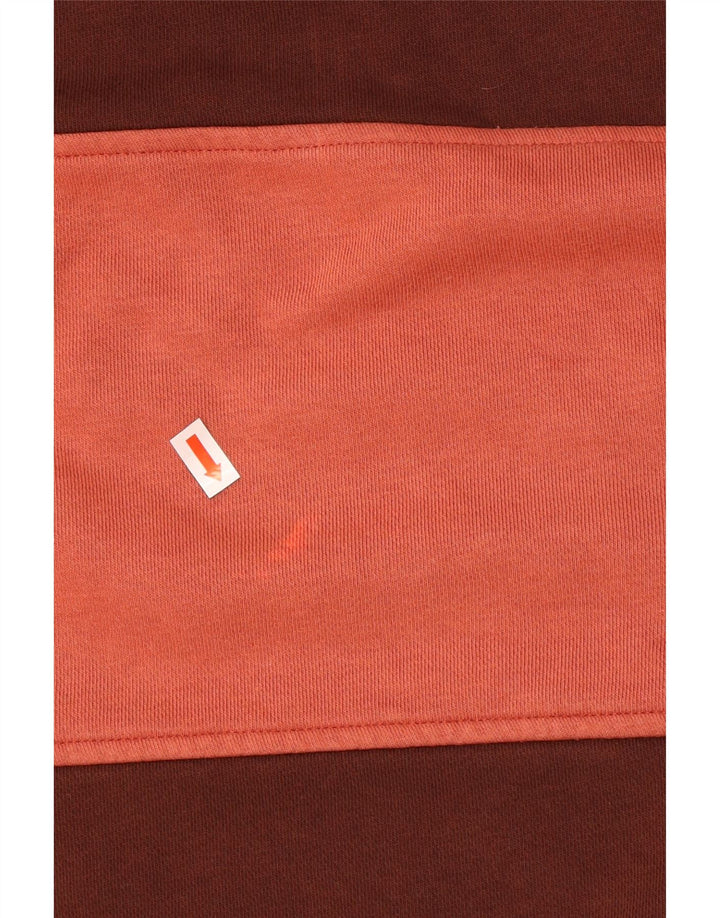 Levi's Mens Relaxed Sweatshirt Jumper Small Brown Colourblock Cotton