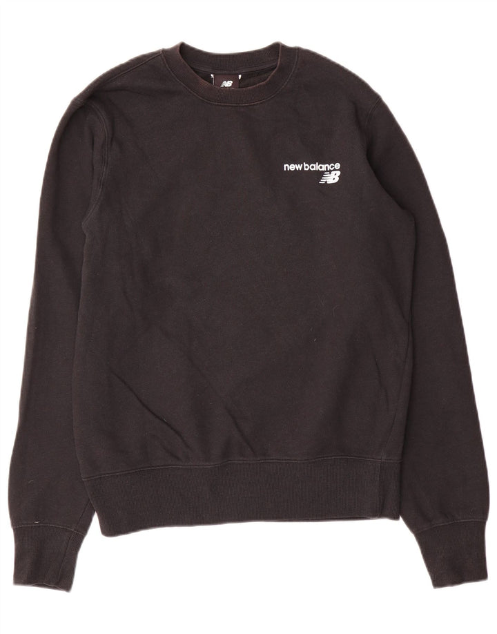 New Balance Mens Sweatshirt Jumper Small Black