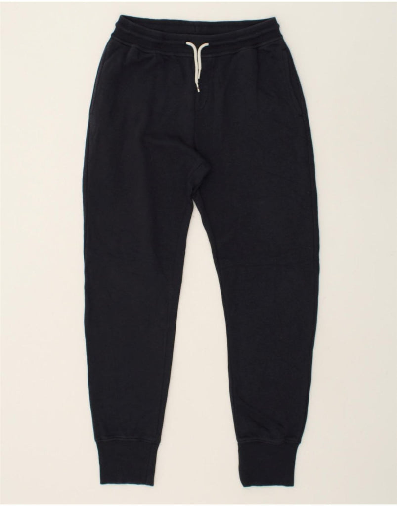 QUIKSILVER Womens Tracksuit Trousers Joggers UK 16 Large Navy Blue Cotton | Vintage Quiksilver | Thrift | Second-Hand Quiksilver | Used Clothing | Messina Hembry 