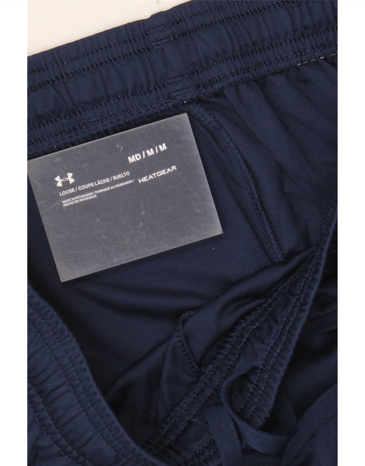 UNDER ARMOUR Mens Heat Gear Graphic Sport Shorts Medium  Navy Blue