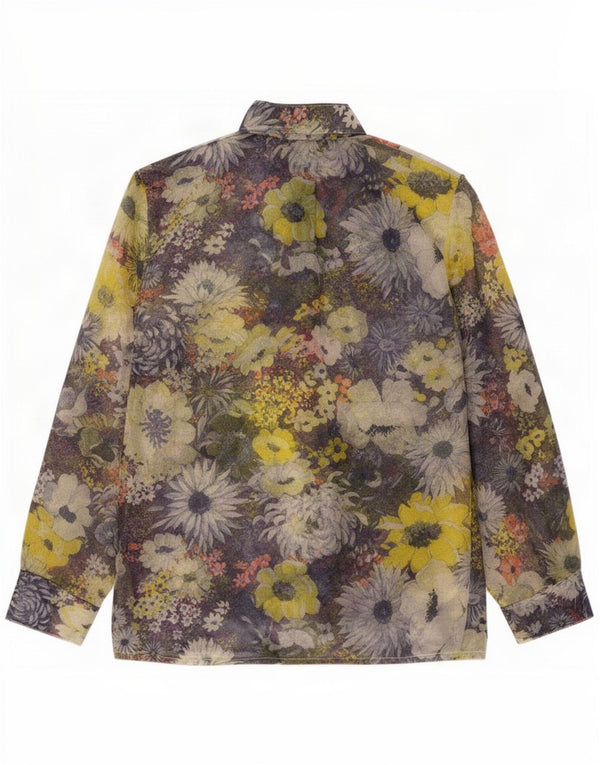 Vintage Womens Shirt Blouse UK 16 Large Multicoloured Floral