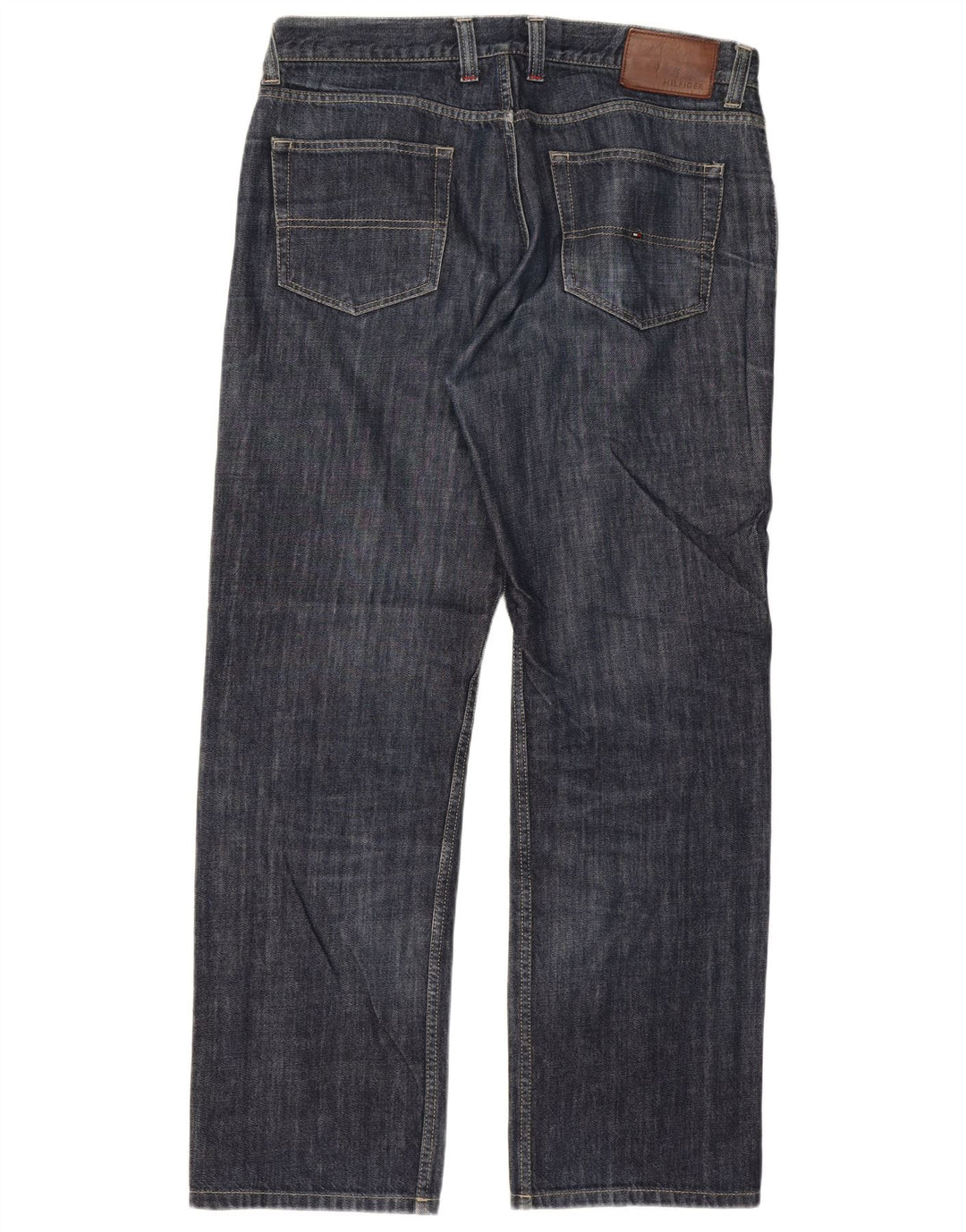 Tommy Hilfiger Mens Straight Jeans W36 L32 Blue Cotton