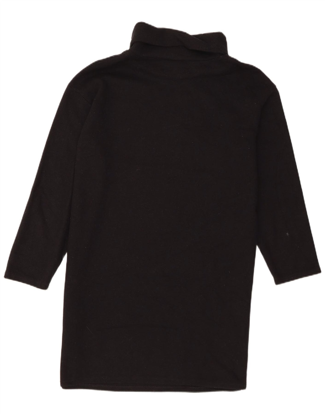Marks & Spencer Womens Long Sleeve Jumper Dress UK 14 Large Black Polyester