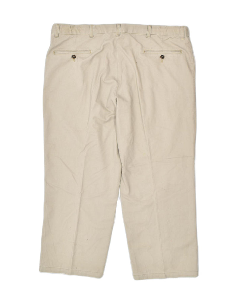 VINTAGE Mens Pegged Chino Trousers W40 L30 Beige Cotton | Vintage | Thrift | Second-Hand | Used Clothing | Messina Hembry 