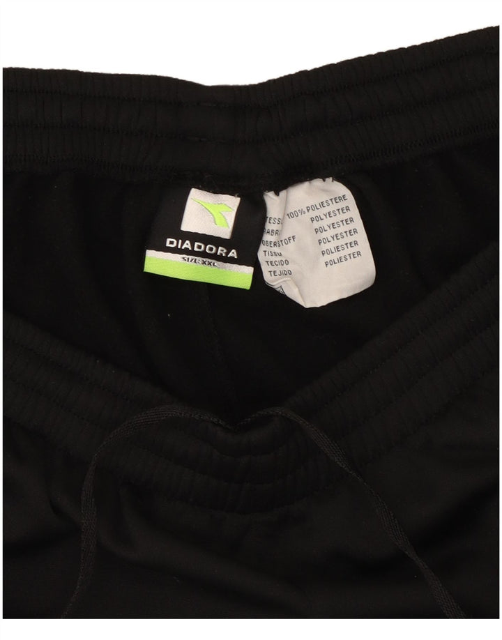 Diadora Mens Sport Shorts 2XL Black Polyester