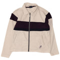 Asics Womens Oversized Tracksuit Top Jacket UK 10 Small White Colourblock