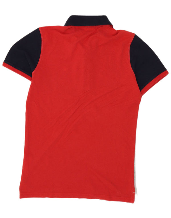 Champion Boys Polo Shirt 11-12 Years Large Grey Colourblock Cotton