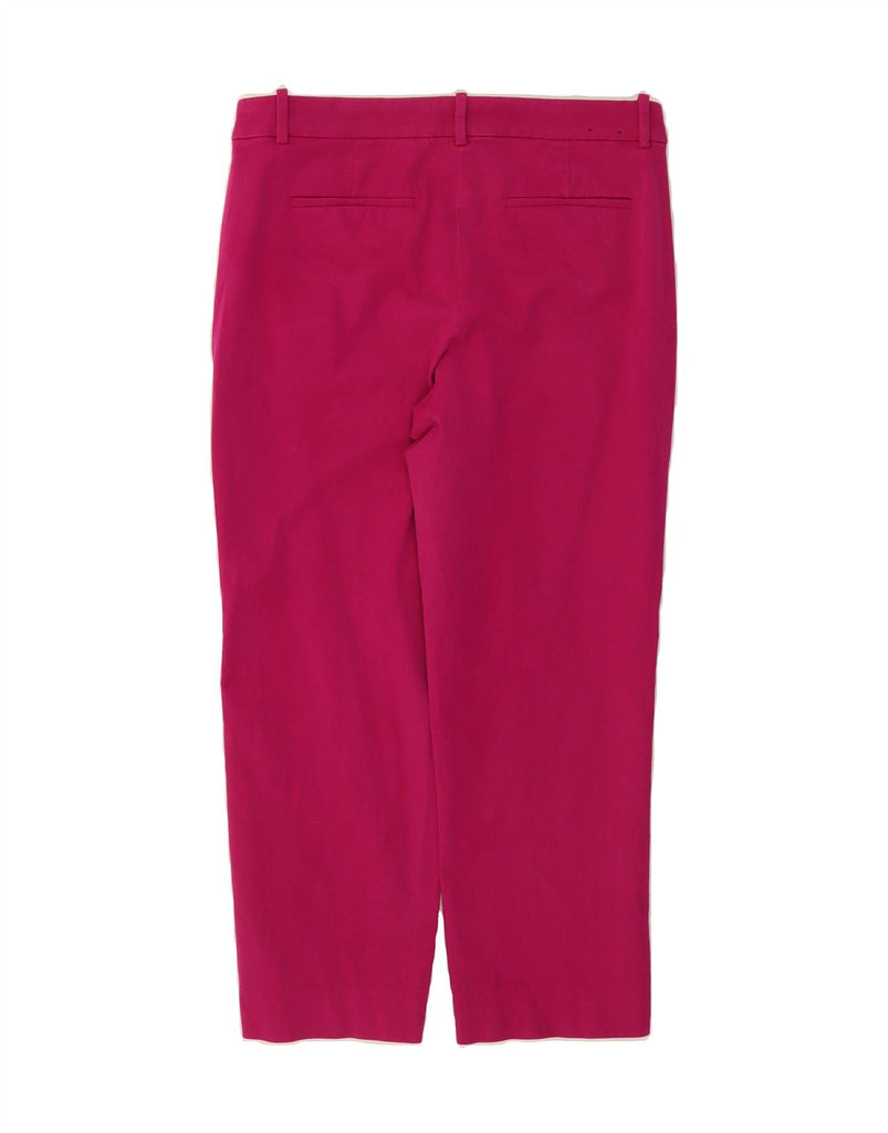 J. CREW Womens Crop Chino Trousers US 12 Large W34 L24 Pink Cotton Vintage J. Crew and Second-Hand J. Crew from Messina Hembry 