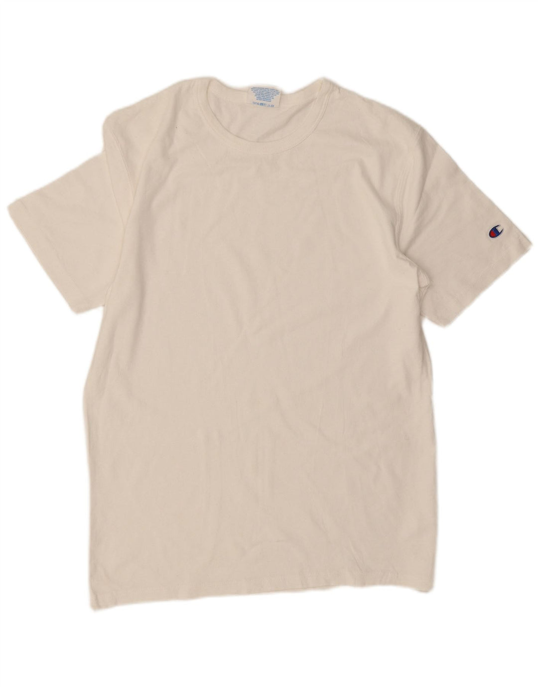 CHAMPION Mens Heritage T-Shirt Top Medium White Cotton