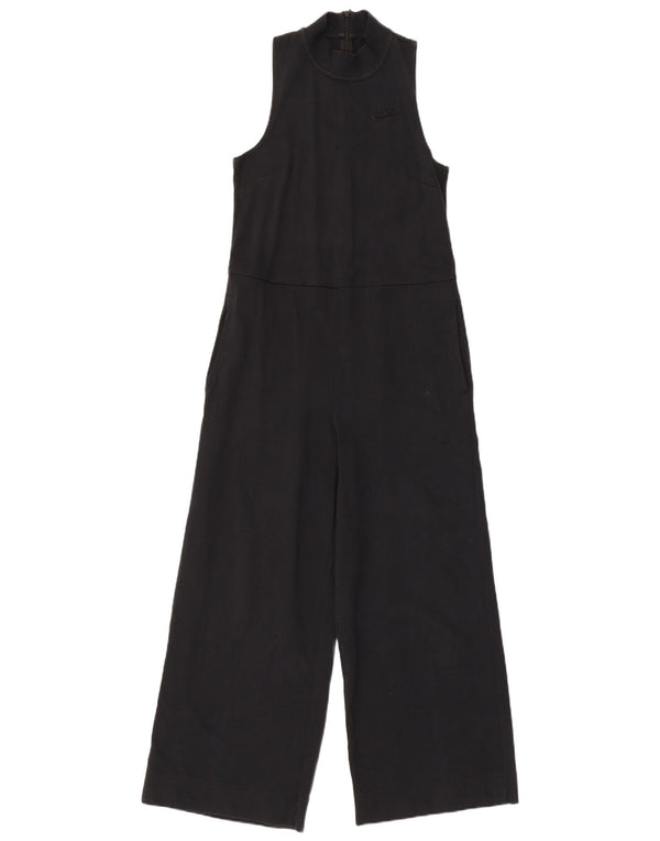 Nike Womens Sleeveless Jumpsuit UK 6 XS Black Cotton