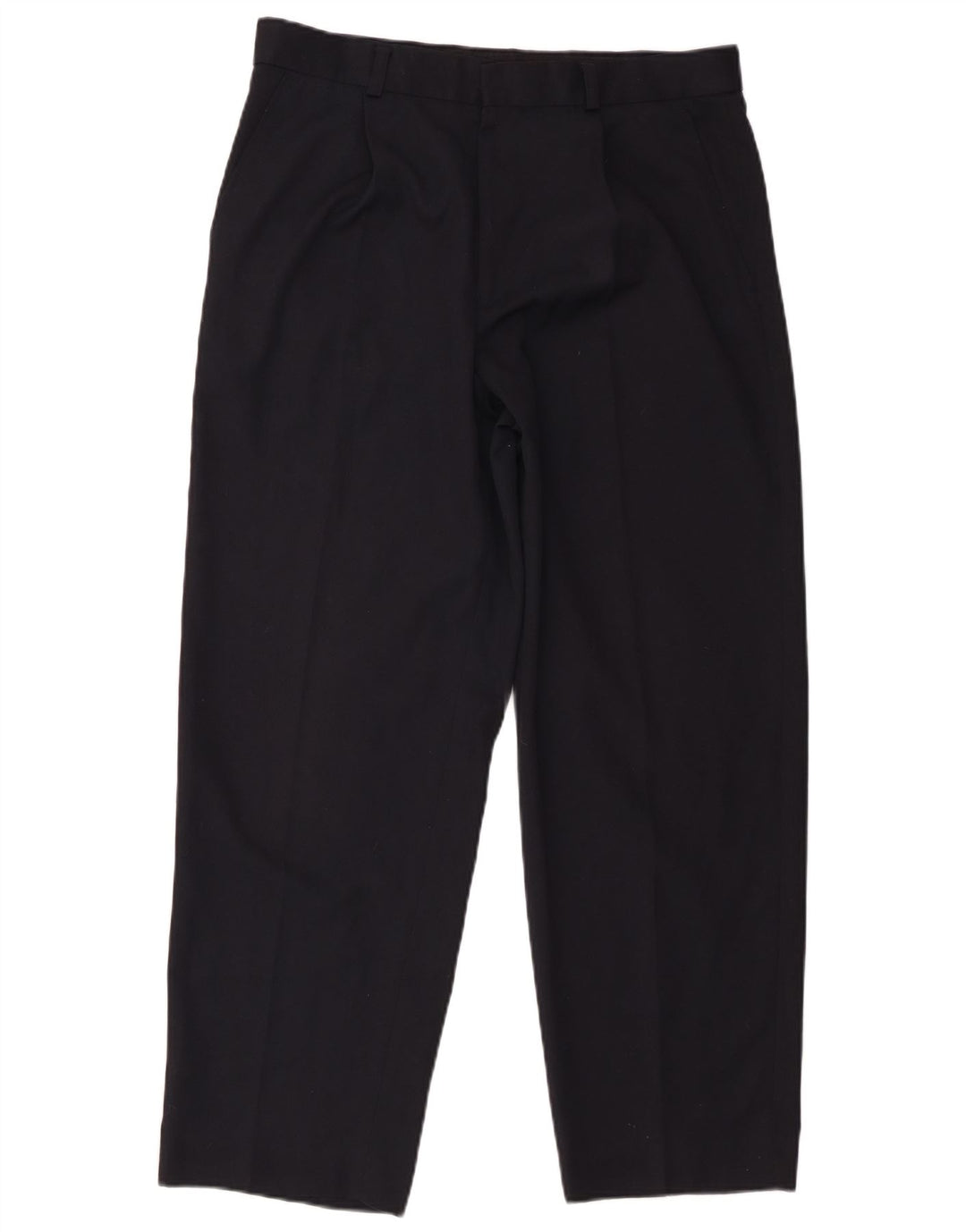 St. Bernard Mens Tapered Chino Trousers W34 L29 Navy Blue Polyester