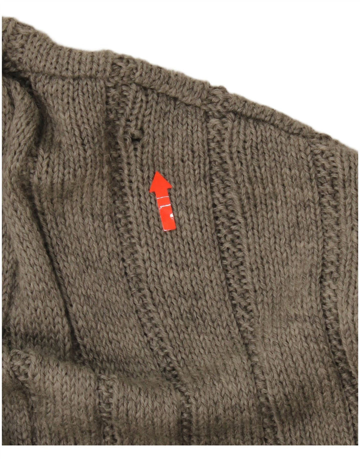 Vintage Mens Cardigan Sweater 2XL Grey