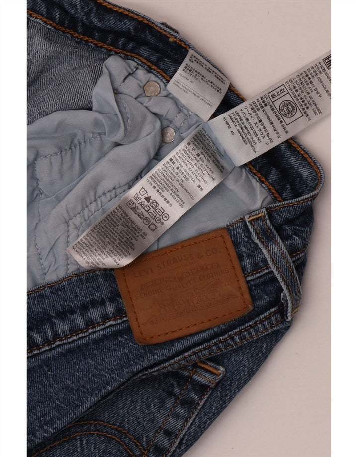Levi's Womens Ribcage Straight Jeans W32 L29 Blue Cotton
