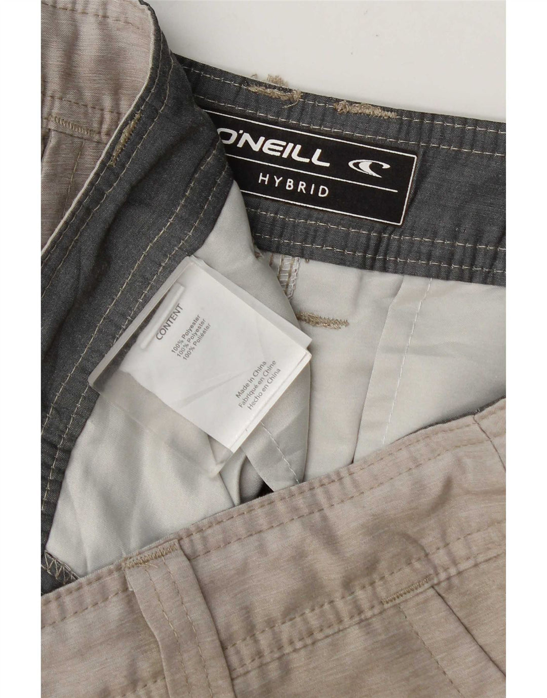 O'Neill Mens Cargo Shorts W36 Large  Beige Polyester