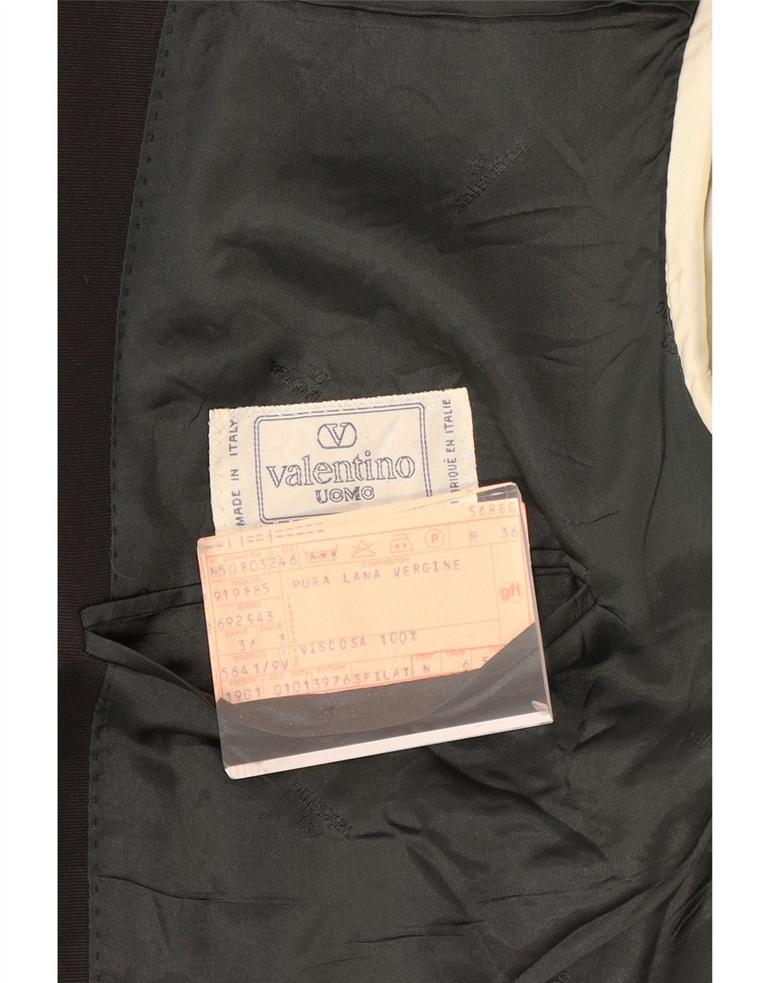 Valentino Mens 1 Button Blazer Jacket IT 56 3XL Black Striped Wool