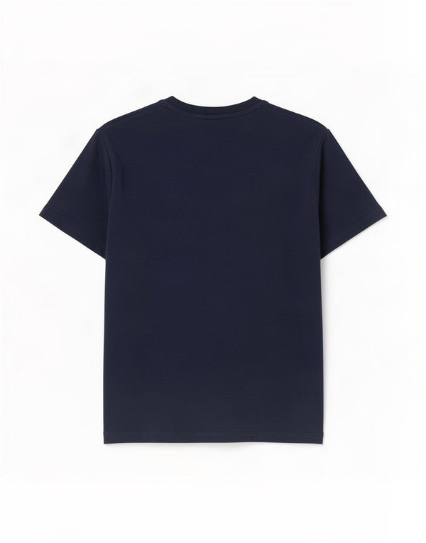 Champion Mens Graphic T-Shirt Top Medium Navy Blue Cotton
