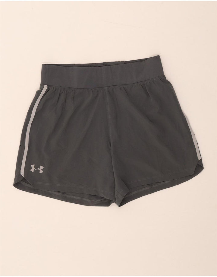 Under Armour Womens Sport Shorts UK 14 Medium Grey Polyester