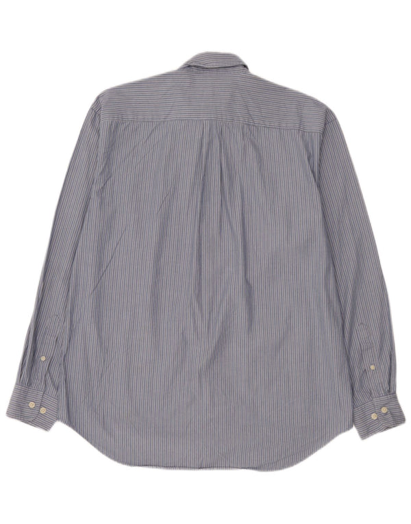 Gap Mens Loose Fit Shirt Small Blue Pinstripe Cotton