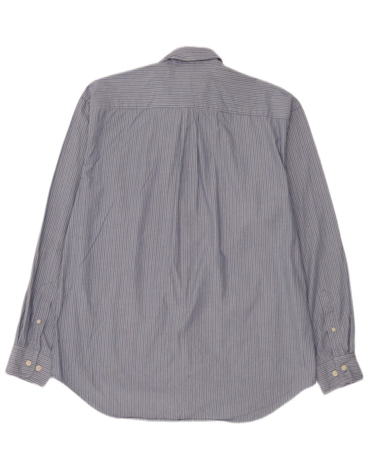 Gap Mens Loose Fit Shirt Small Blue Pinstripe Cotton