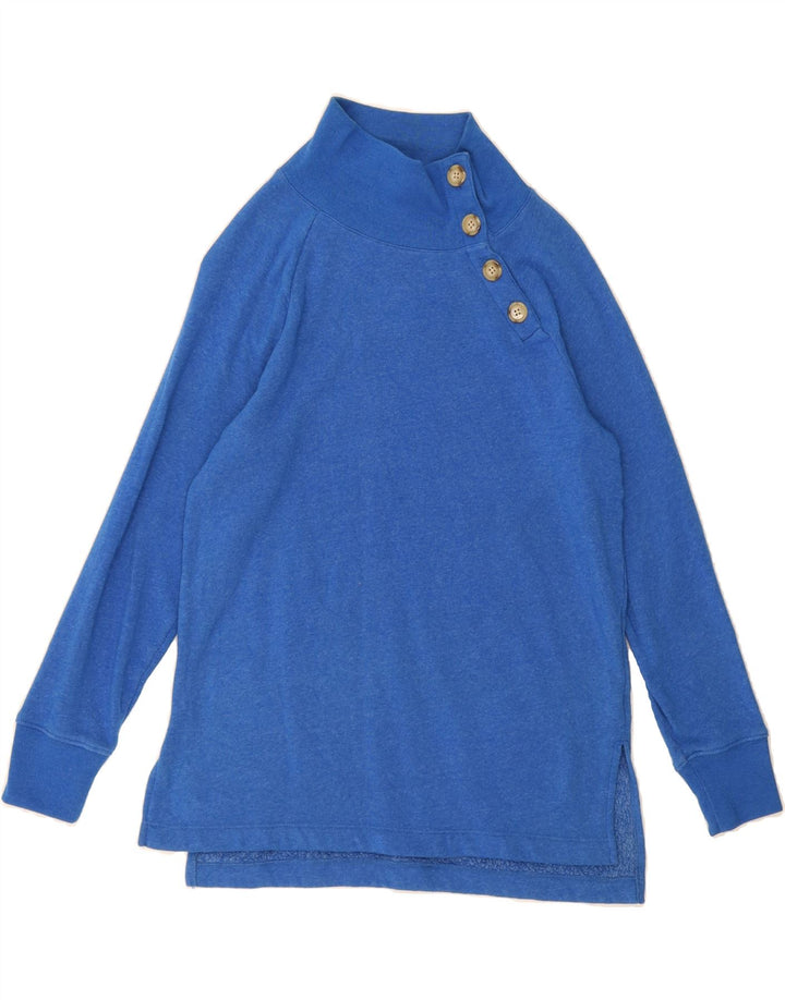 J. CREW Womens Oversized Longline Sweatshirt Jumper UK 6 XS Blue Vintage J. Crew and Second-Hand J. Crew from Messina Hembry 