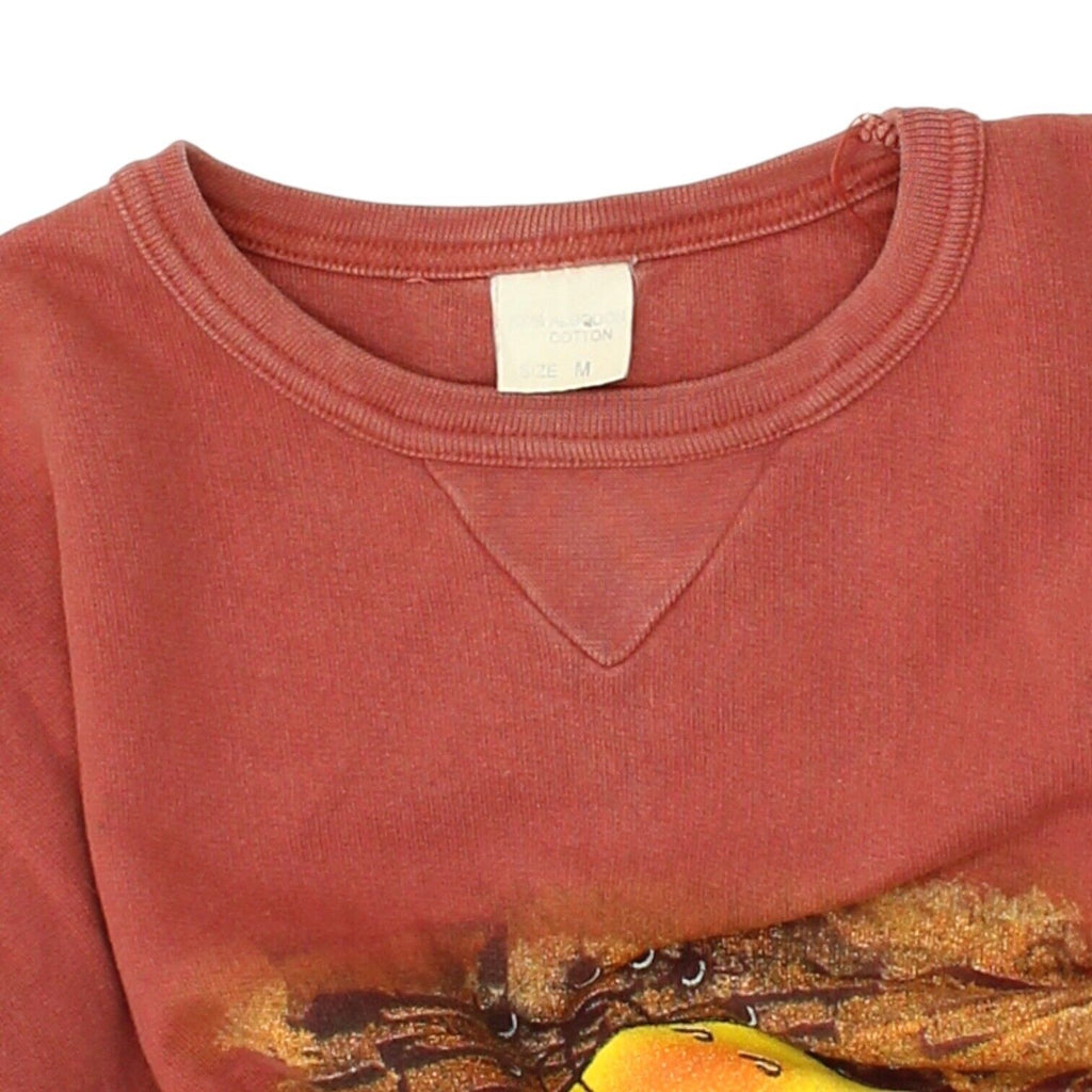 The Simpsons Objective: Homer Mens Red Sweatshirt | Vintage 90s Cartoon TV Show | Vintage Messina Hembry | Thrift | Second-Hand Messina Hembry | Used Clothing | Messina Hembry 