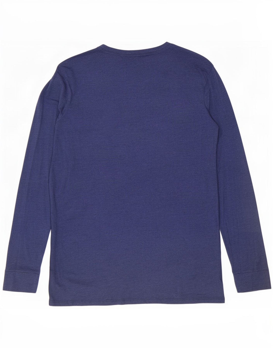 Marks & Spencer Mens Top Long Sleeve Large Navy Blue Acrylic