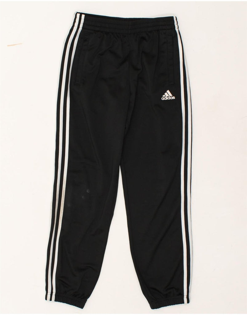 ADIDAS Boys Tracksuit Trousers 11-12 Years Black Polyester | Vintage Adidas | Thrift | Second-Hand Adidas | Used Clothing | Messina Hembry 