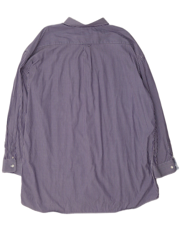 Gant Mens Regular Fit Shirt 4XL Purple Striped Cotton