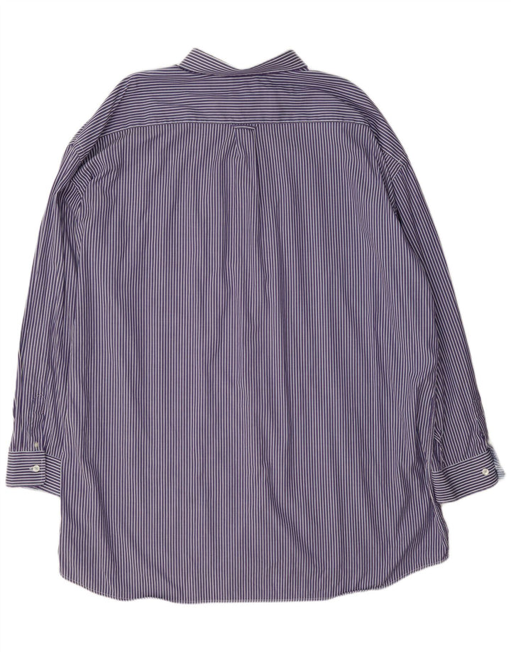 Gant Mens Regular Fit Shirt 4XL Purple Striped Cotton
